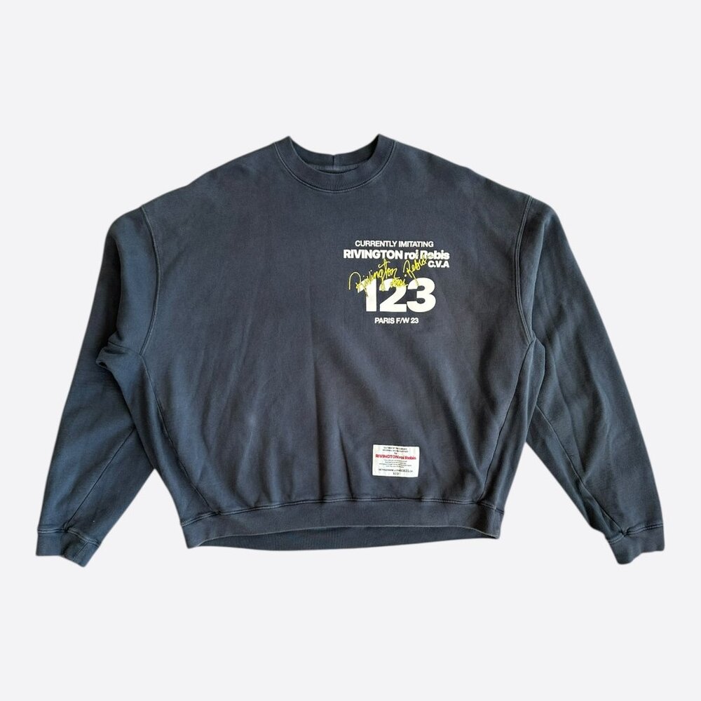 Rivington Roi Rebis Dark Grey & White CVA Imitation Of Paris Sweater